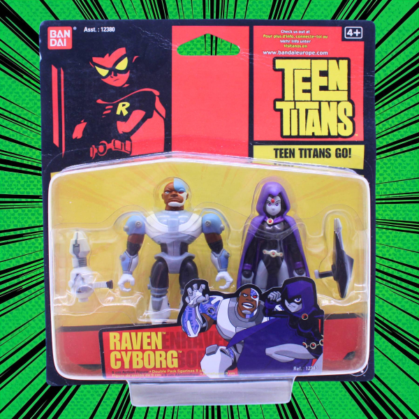 Teen Titans Go! Raven & Cyborg Actionfiguren (2004) | Bandai | hoppla-stuff.de